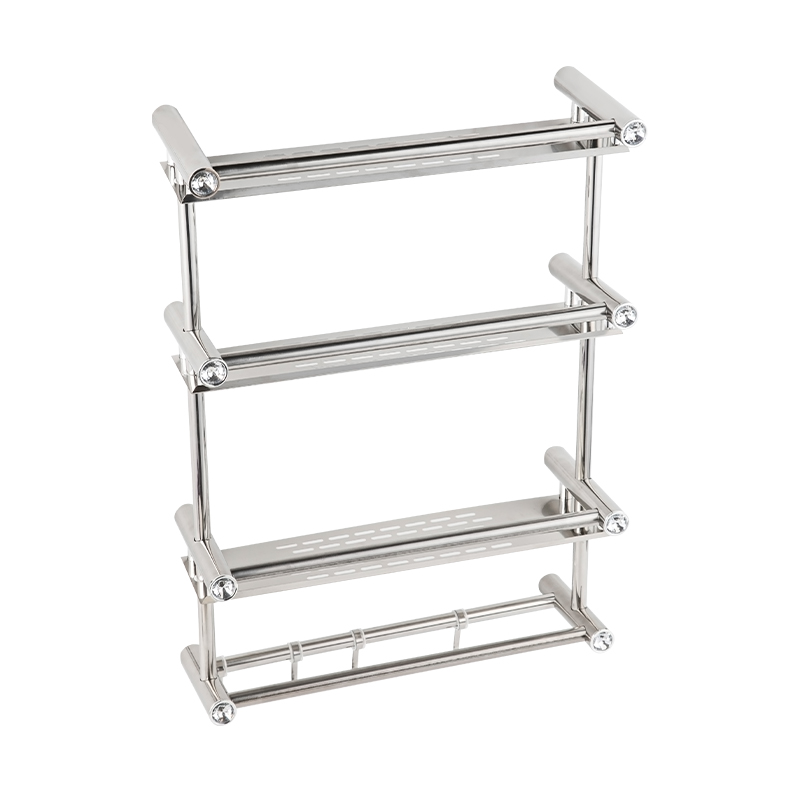 10305C Three Levels Of Shelving Stainless Steel Multipurpose Towel Rack Bathroom Storage Rack