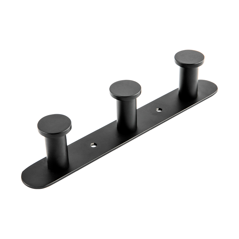 10508 Matte Black Stainless Steel Towel Hook Combination Robe Hook