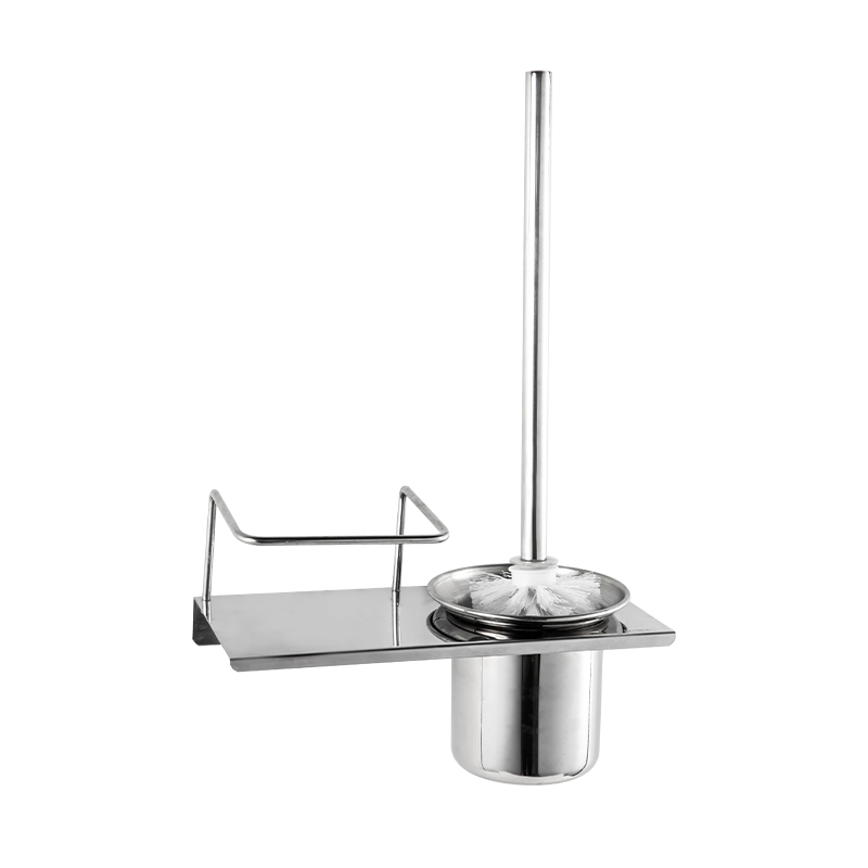 10705 Quick-drying, Non-drip Stainless Steel Toilet Brush Holder With Extension Bracket