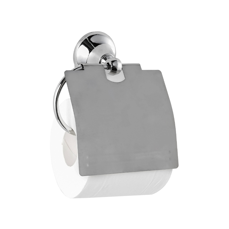 10603 Wall Mounted Stainless Steel Toilet Paper Holder with Flip Lid