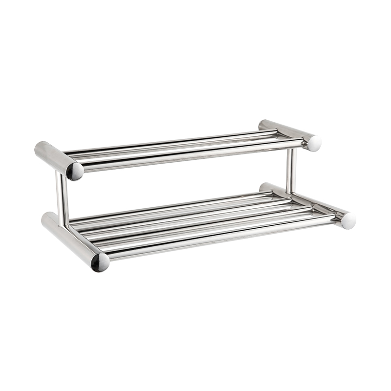 10304 Stainless Steel Wall Mounted Bathroom Bath Towel Rack Storage Rack