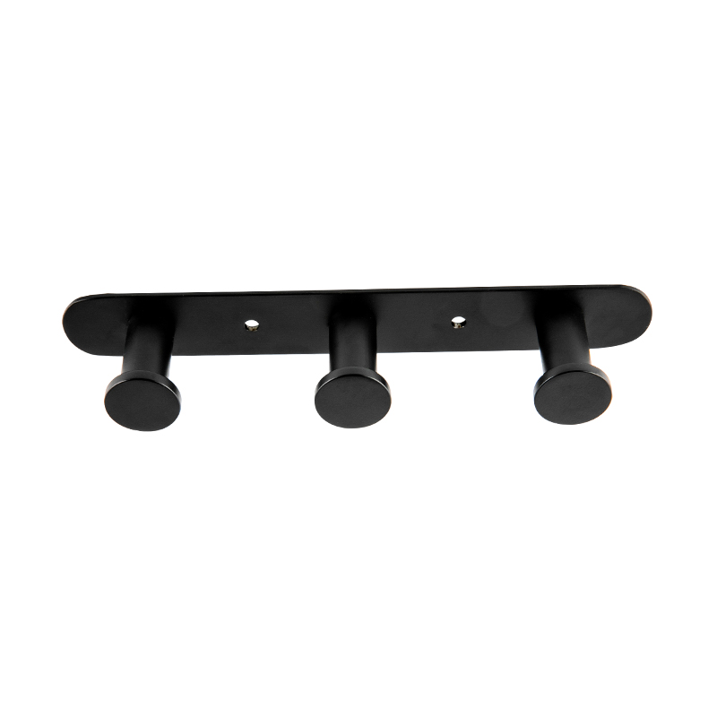 10508 Matte Black Stainless Steel Towel Hook Combination Robe Hook