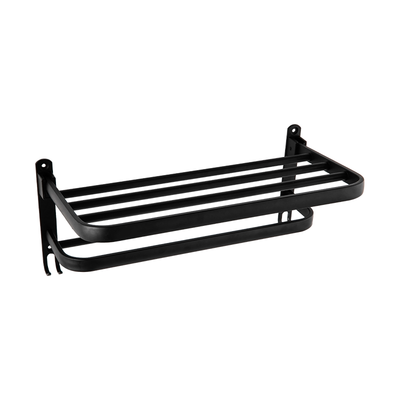 10303 Wall Mounted Aluminum Alloy Bathroom Storage Rack with Hook