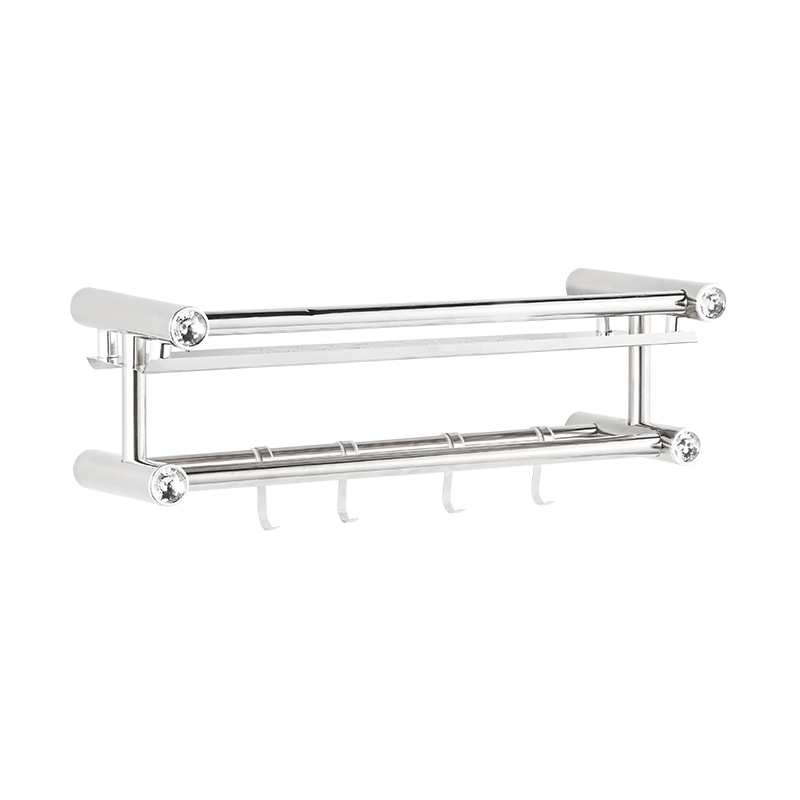 10305A Single Shelving Stainless Steel Wall Mounted Bathroom Storage Rack