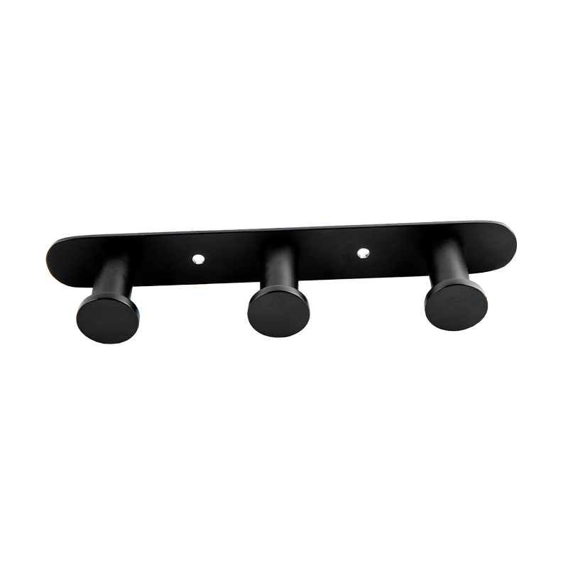 10508 Matte Black Stainless Steel Towel Hook Combination Robe Hook