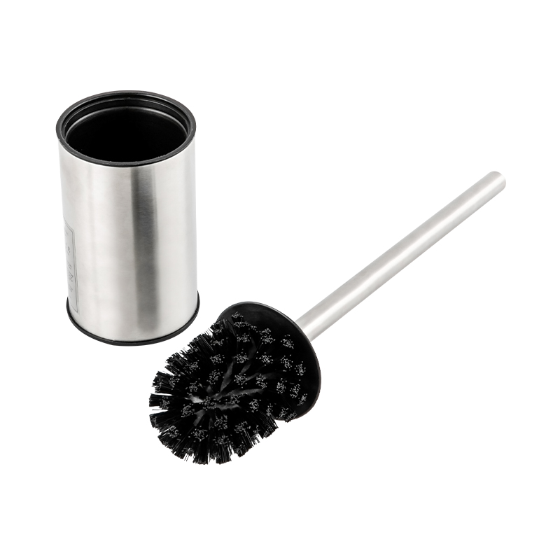 10704 Sturdy Stainless Steel Toilet Brush Holder with Extended Handle