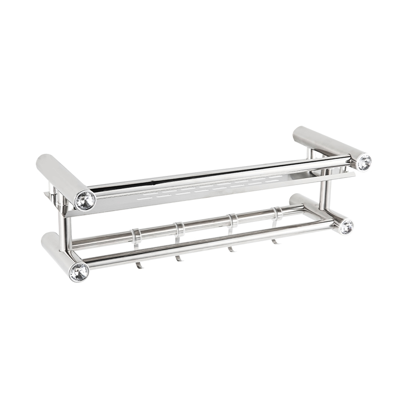 10305A Single Shelving Stainless Steel Wall Mounted Bathroom Storage Rack