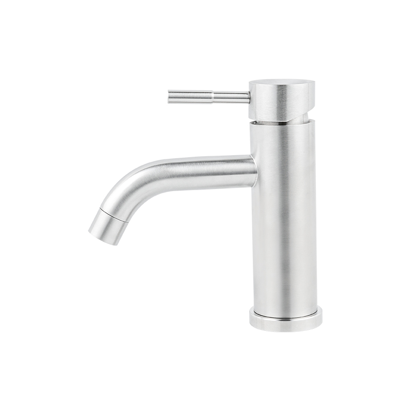 11308 Single Handle Basin Faucet Bent Down Bathroom Pillar Type Basin Tap