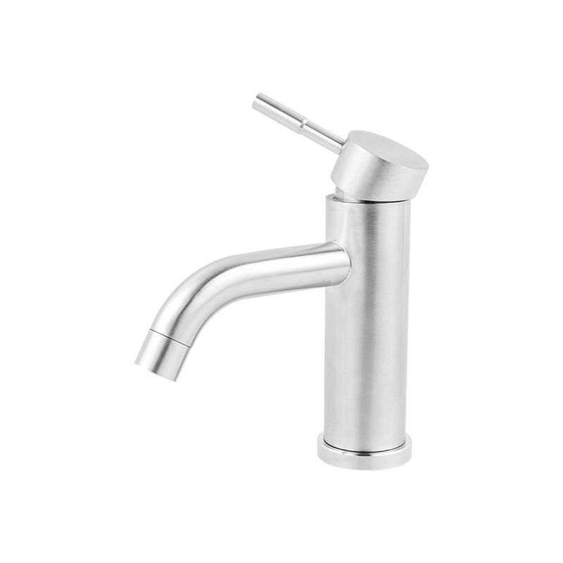 11308 Single Handle Basin Faucet Bent Down Bathroom Pillar Type Basin Tap