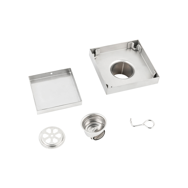 10905 Two-in-one Embedded Square Stainless Steel Floor Drain