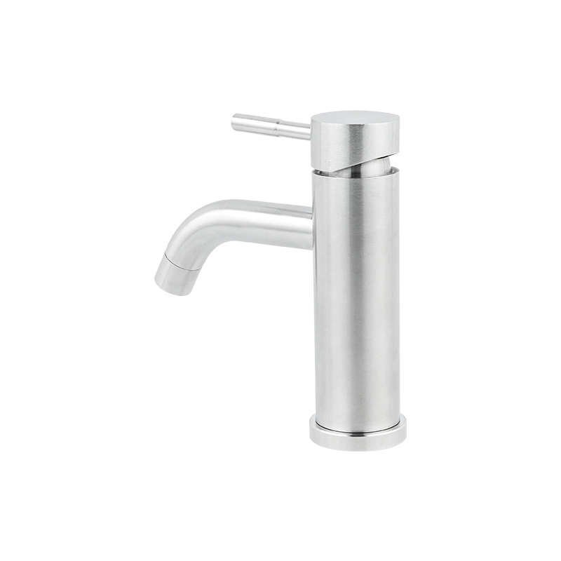 11308 Single Handle Basin Faucet Bent Down Bathroom Pillar Type Basin Tap