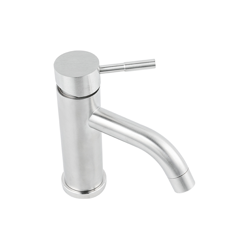 11308 Single Handle Basin Faucet Bent Down Bathroom Pillar Type Basin Tap