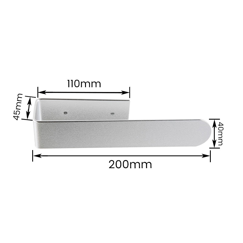 10402 U-shape Thickened Nail-free Glue Installation Aluminum Alloy Towel Rack