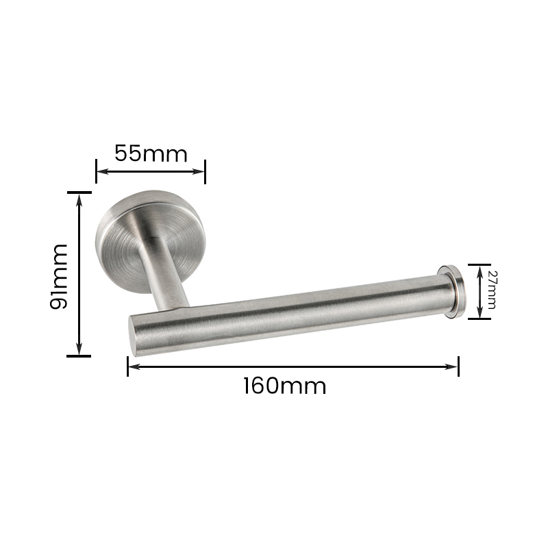 10601 Large Capacity Toilet Paper Holder with Stainless Steel Knob