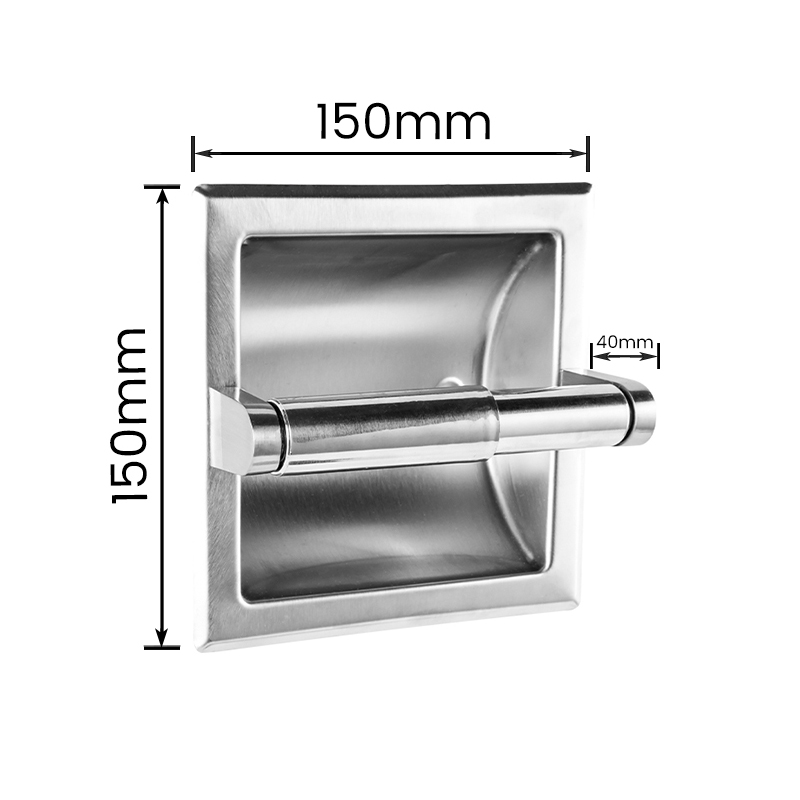 10604 Stainless Steel Recessed Toilet Paper Holder