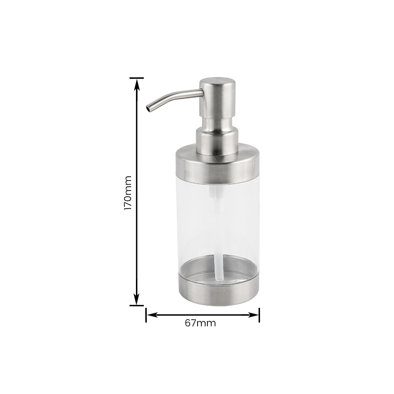 11006 304 Stainless Steel＋PMMA Free Installation Soap Dispenser