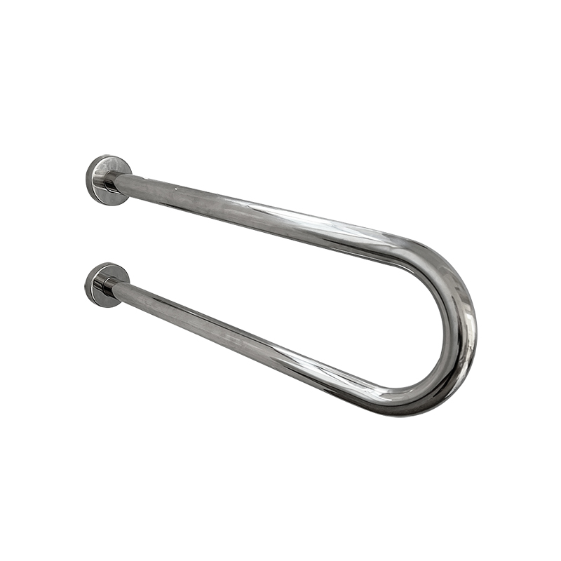 10203 Wall Mounted Stainless Steel Polished Swing Up Toilet Grab Bar